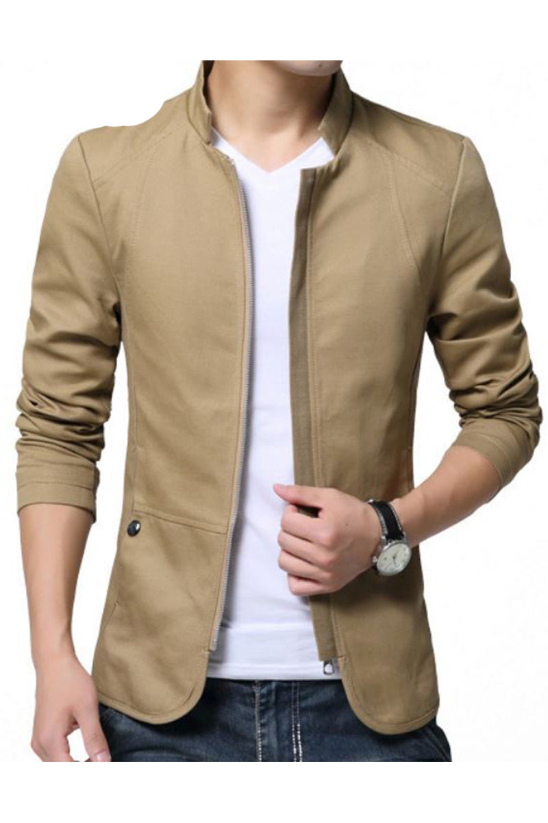 Korean Style Solid Casual Jacket